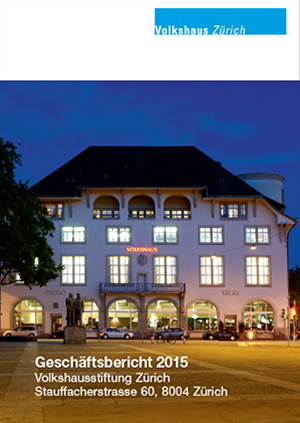 Volkshaus Zürich Geschäftsbericht 2015 (Blätterkatalog)